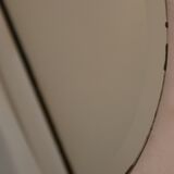 Beveled mirror oval 50 61 x 46 cm