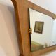 Trapezoidal oak mirror - 182x32cm