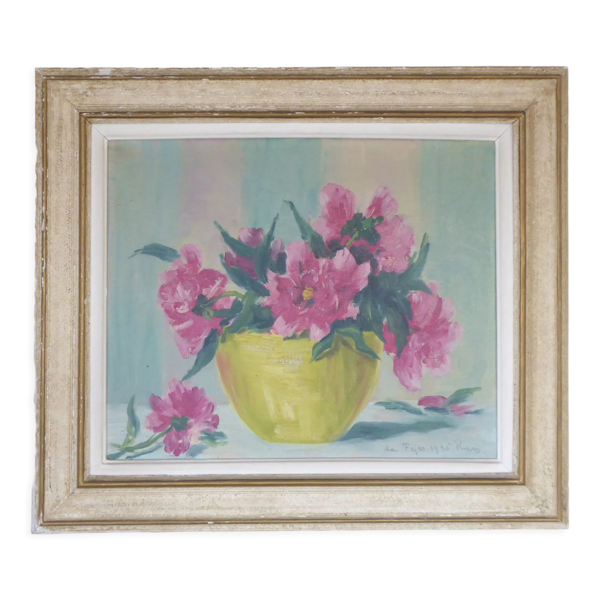 Bouquet de fleurs Huile sur toile