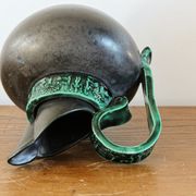 Pitcher in earthenware, metallic black