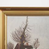 Painting „The Winterscape”, Scandinavian design, 1960s