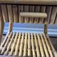 Bamboo bedside table 1960