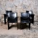Series of 4 Korium chairs, Tito Agnoli for Matteo Grassi, 1980s