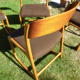 Set of 4 Baumann sleigh chairs