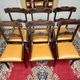 Set of six mahogany chairs