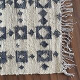 2.5x4ft-hemp\cotton handmade kilim rug,area, floor,dinning area,custom rugs\carpet