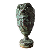 Devil's head vase in bronze