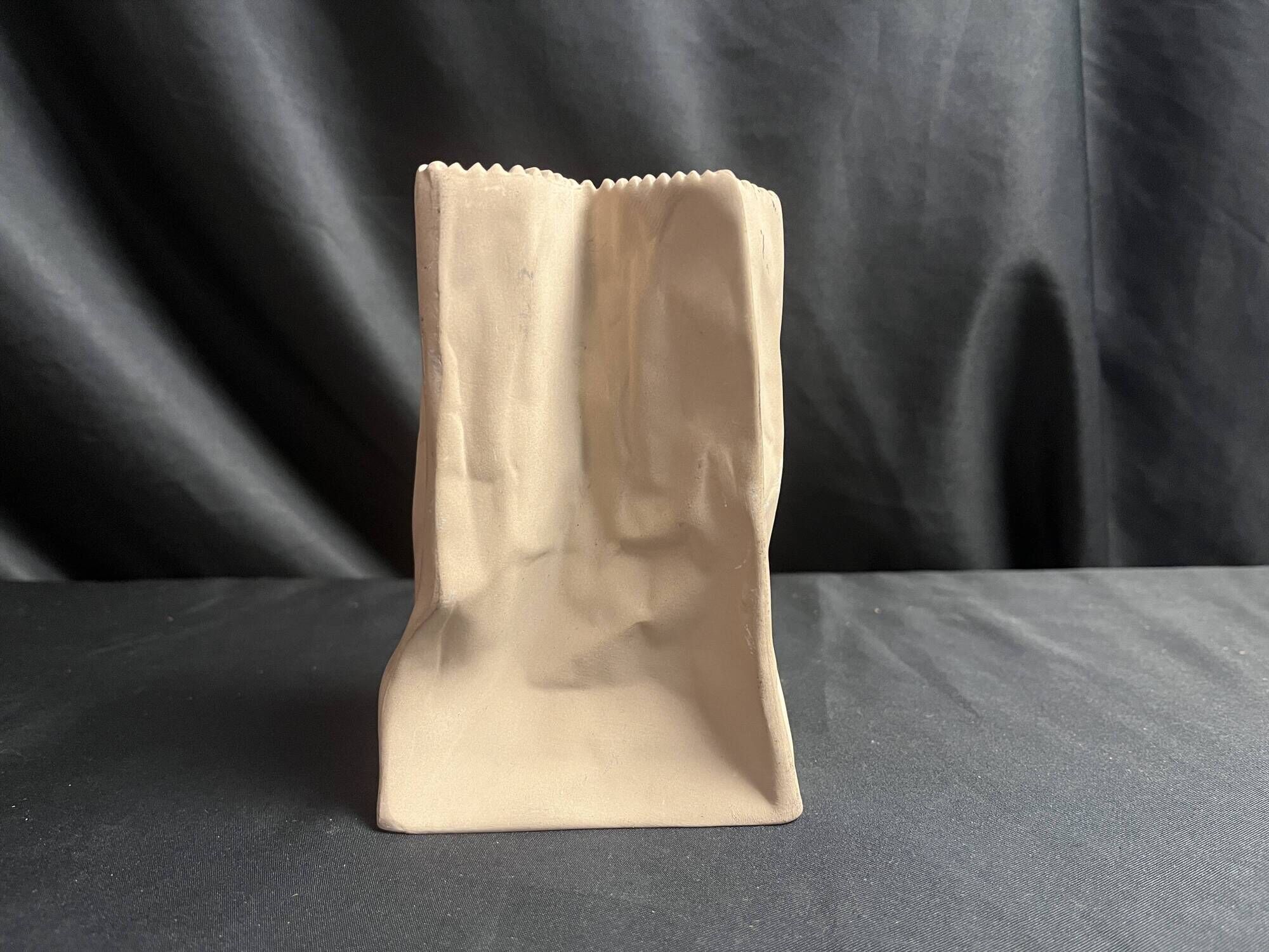 Rosenthal paper bag vase by Tapio Wirkkala, 1970s