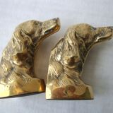 Brass cockers dog bookends
