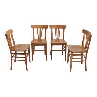 4 chaises bistrot, 1950