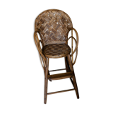 Rattan high chair