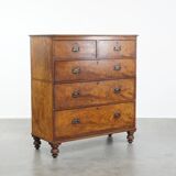 Large early 19th century English antique chest of drawers