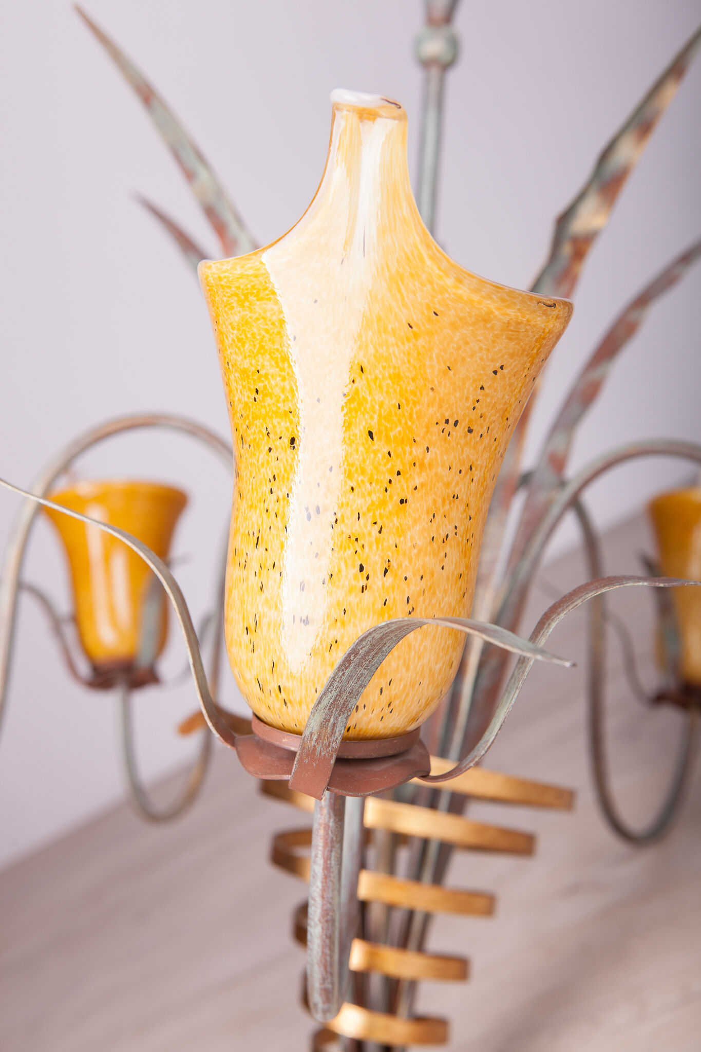 Italian Hollywood Regency Chandelier, 1970s