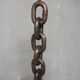 Brutalist wrought iron chain floor lamp 1960s