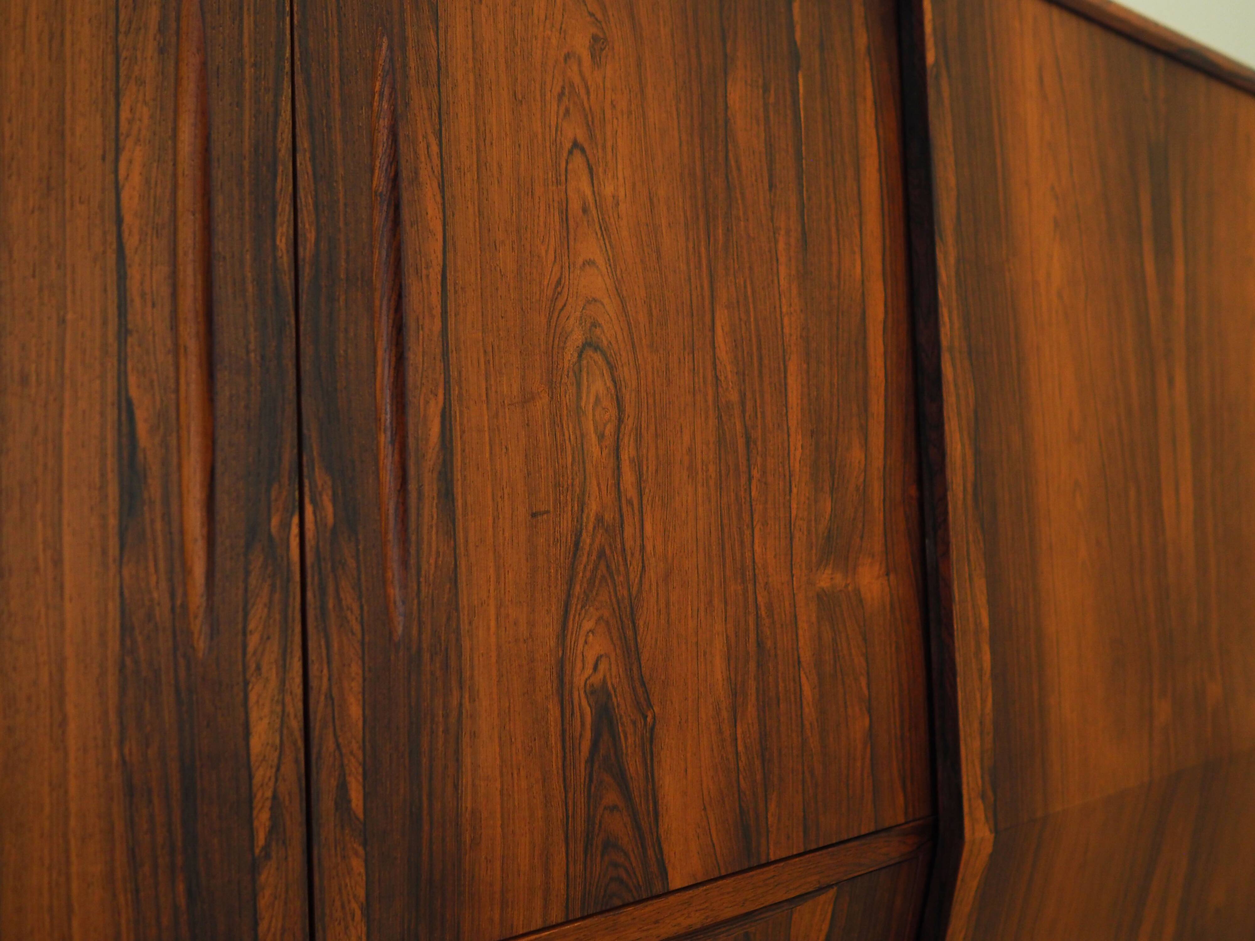 Rosewood highboard, Danish design, 1970s, production: Denmark