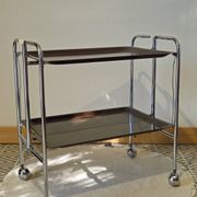 Vintage folding wheeled dessert trolley
