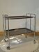 Vintage folding wheeled dessert trolley