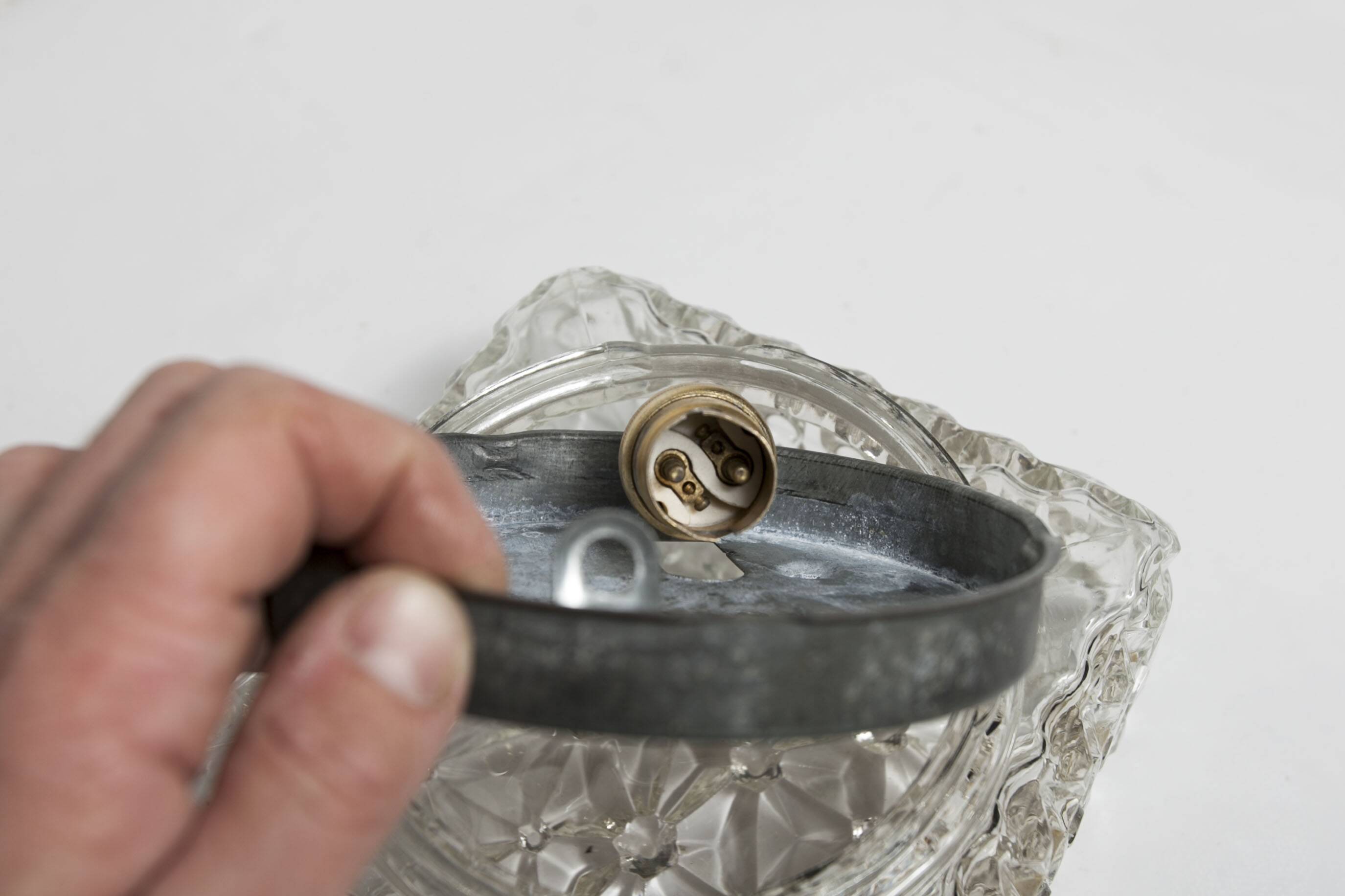 Square ceiling or wall light 1970 space age