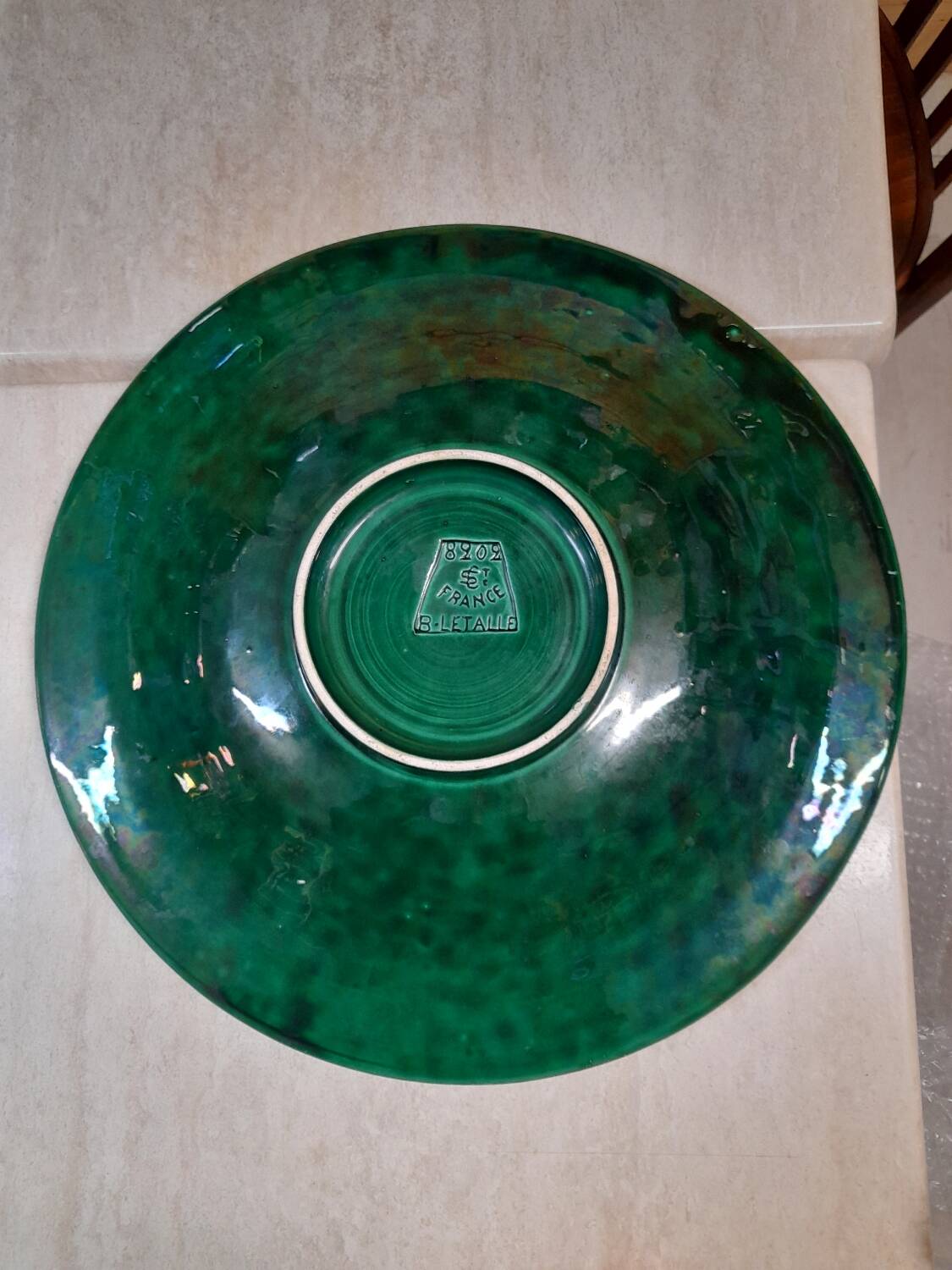 Large ceramic dish B.Letalle