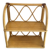 Rattan wall shelf