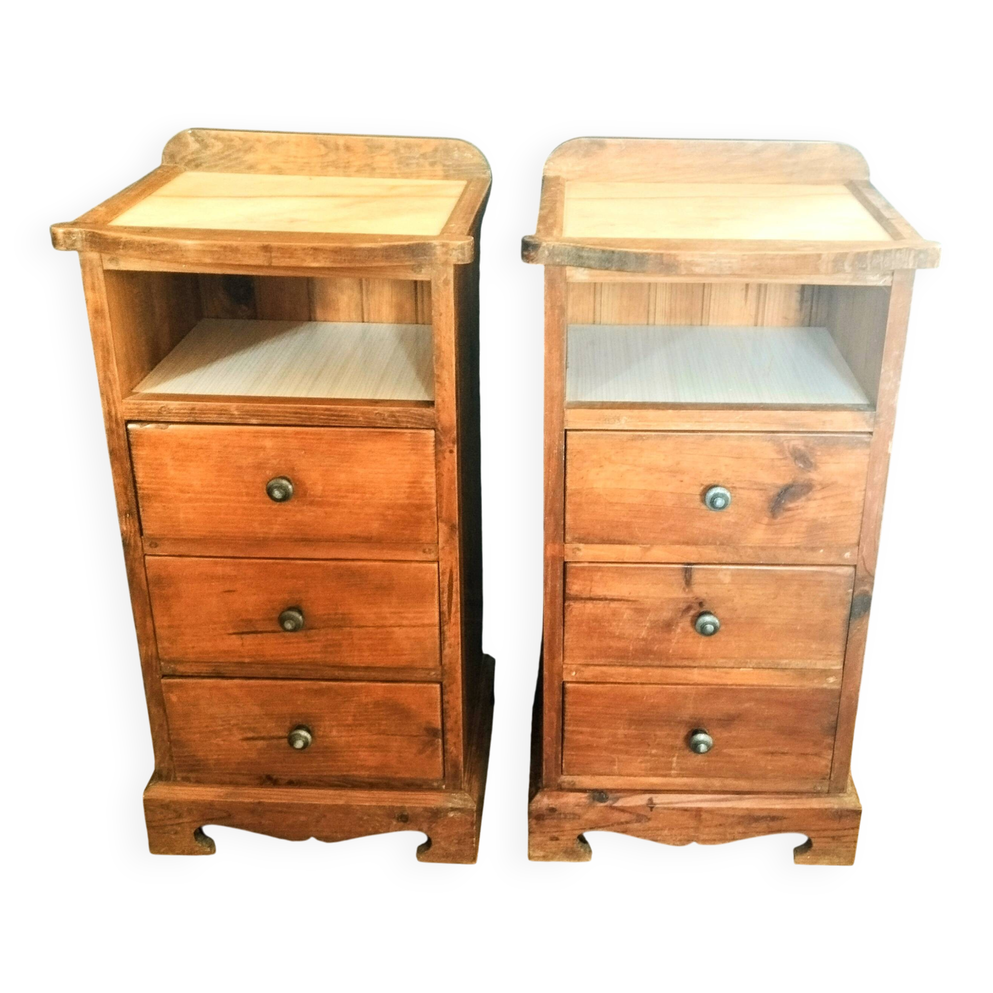 Paire de commodes vintage