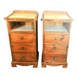 Paire de commodes vintage