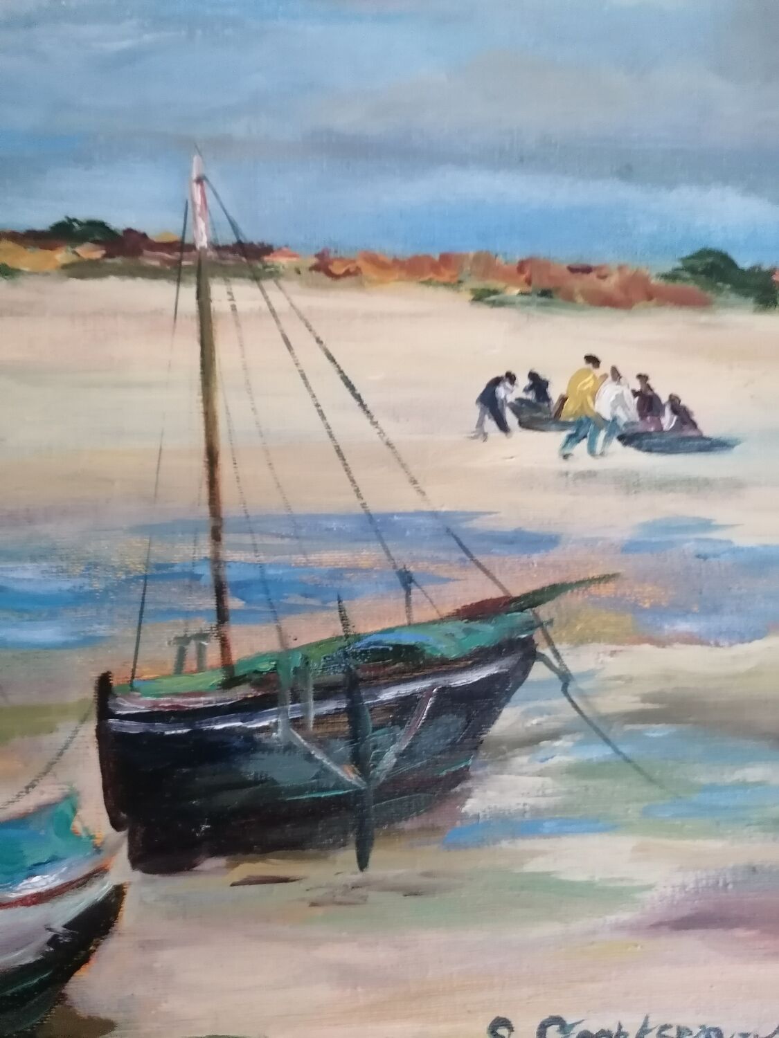 Oil painting Low tide