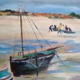 Peinture à l'huile La marée basse