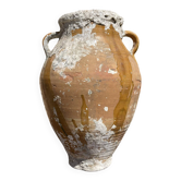 Ancient terracotta pottery jar