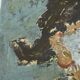 Lithograph countersigned by Jean Pougny Harlequin white mask 20th century