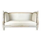 Louis XVI style alcove bed bench, 1900 period