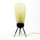 Pop art glass bedside lamp, Poland, 1960s