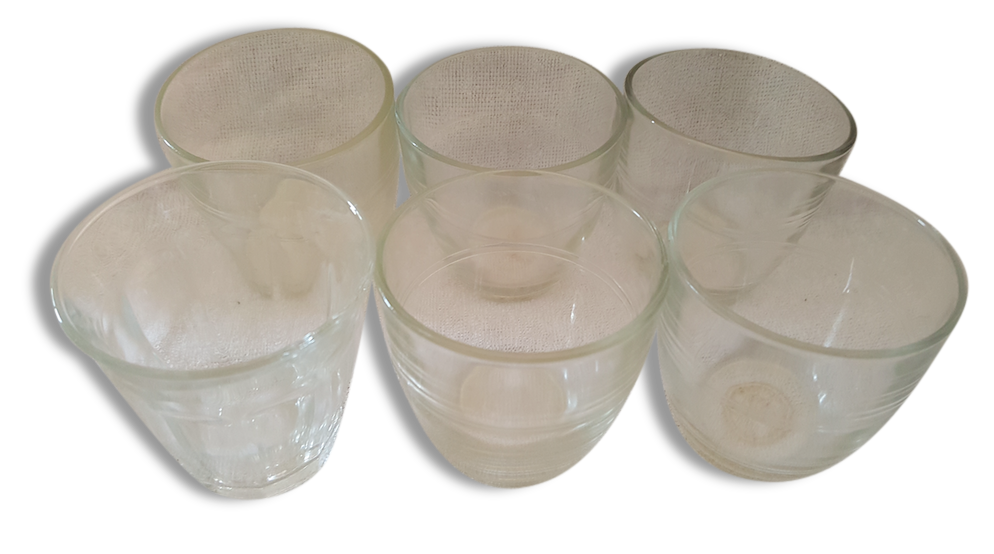6 canteen duralex glasses
