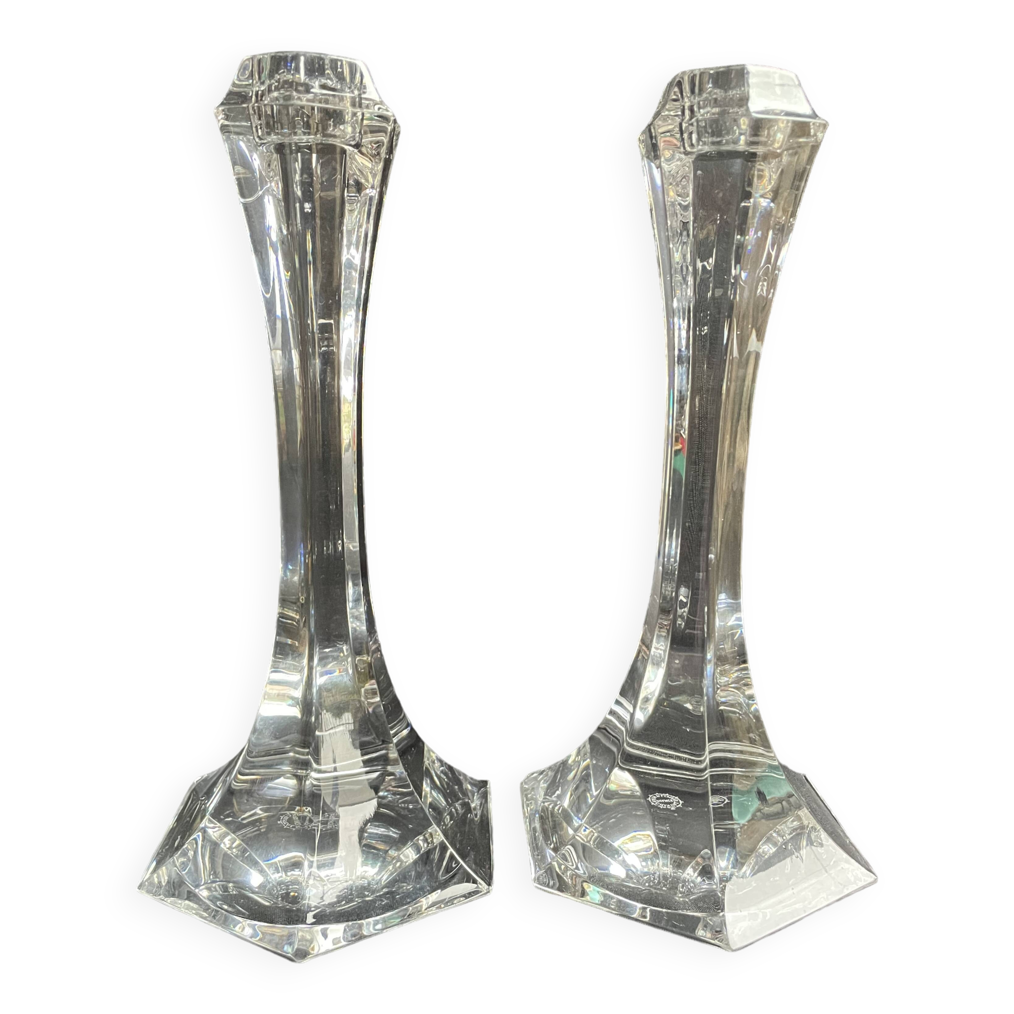 Pair of Saint Louis Vega candlesticks