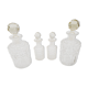 Série de 4 flacons en cristal de baccarat