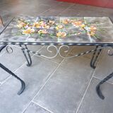 Vintage wrought iron coffee table