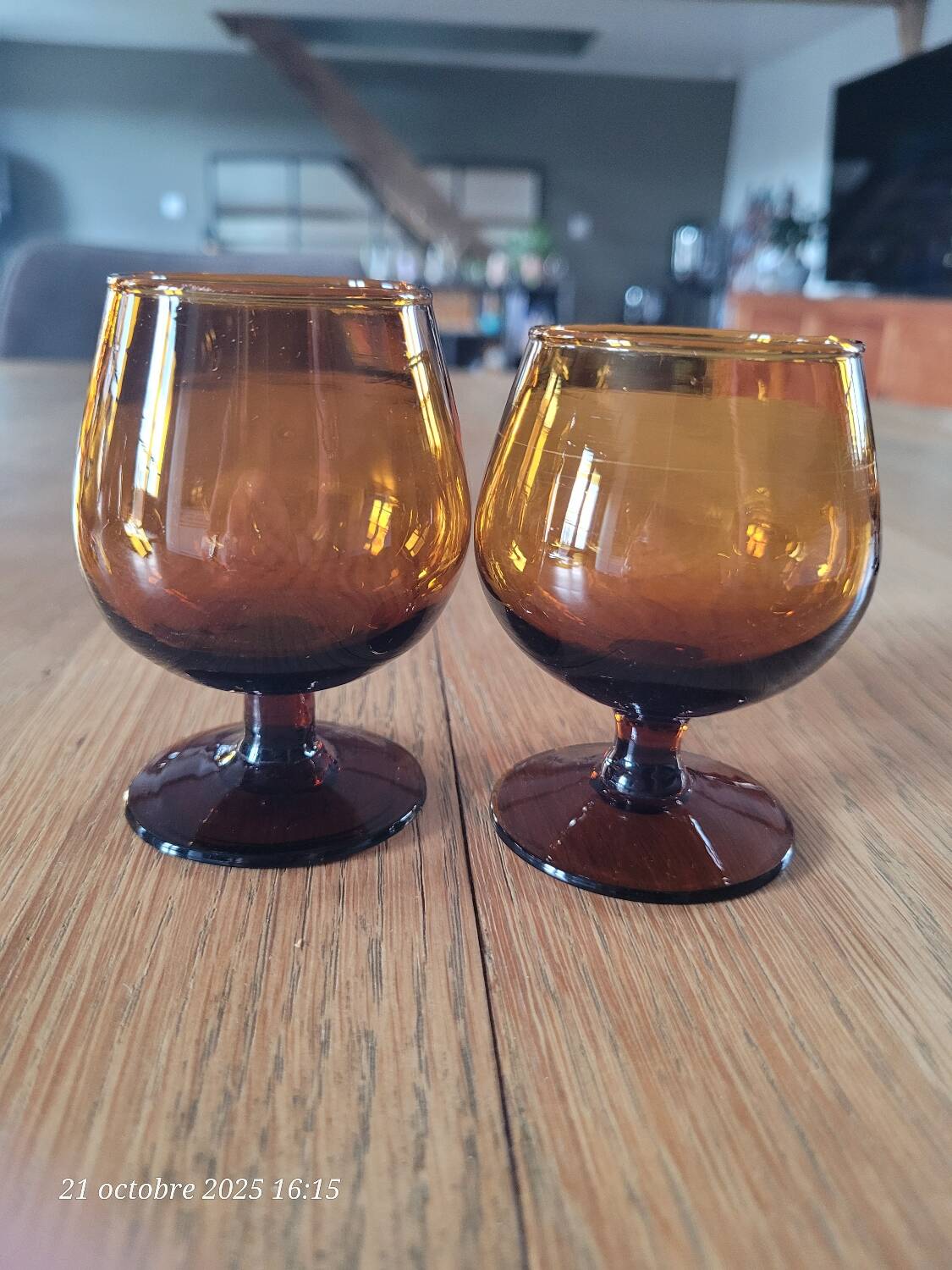 10 vintage digestif glasses