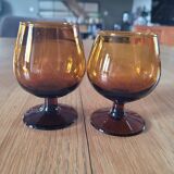 10 vintage digestif glasses