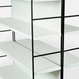 Industrial metal roomdivider / bookcases / bookshelves, 1960s Netherlands