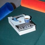 Minimalist danish green 3-seater sofa “Hood” by Common Seating