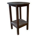 Wooden saddle with round top