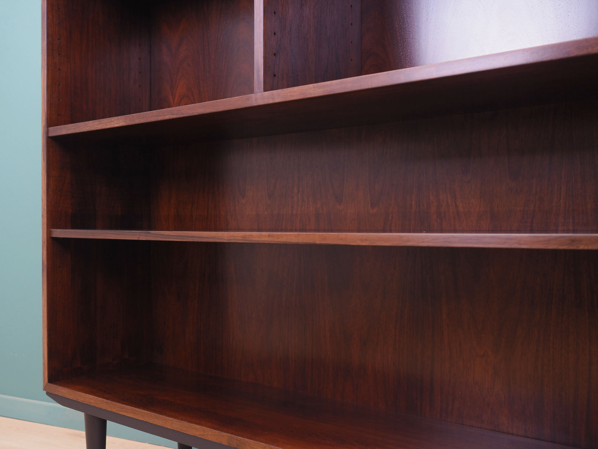 Rosewood bookcase, Danish design, 1960s, manufactured by Omann Jun
