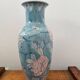 Vintage porcelain vase with hand-painted floral decoration, 36cm.