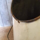 Coal bucket white enamelled umbrella holder