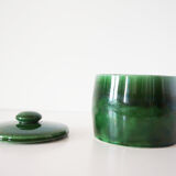 Green glazed ceramic box