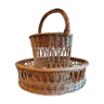 Wicker bottle rack 1960/1970