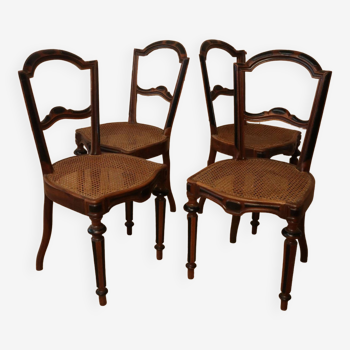 Série 4 chaises bistrot