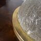Frosted glass and brass ceiling light, 1970s