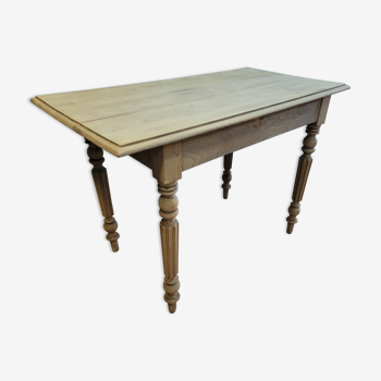 Table rectangulaire ancienne en orme massif