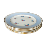 Set of five dessert plates